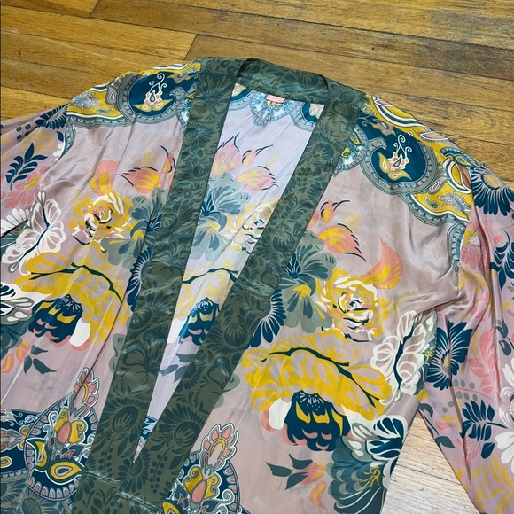 Powder The Folk Art Floral Kimono Jacket, OSFM - Picture 7 of 14